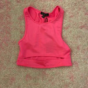 Dolls kill club exx high neck cutout top